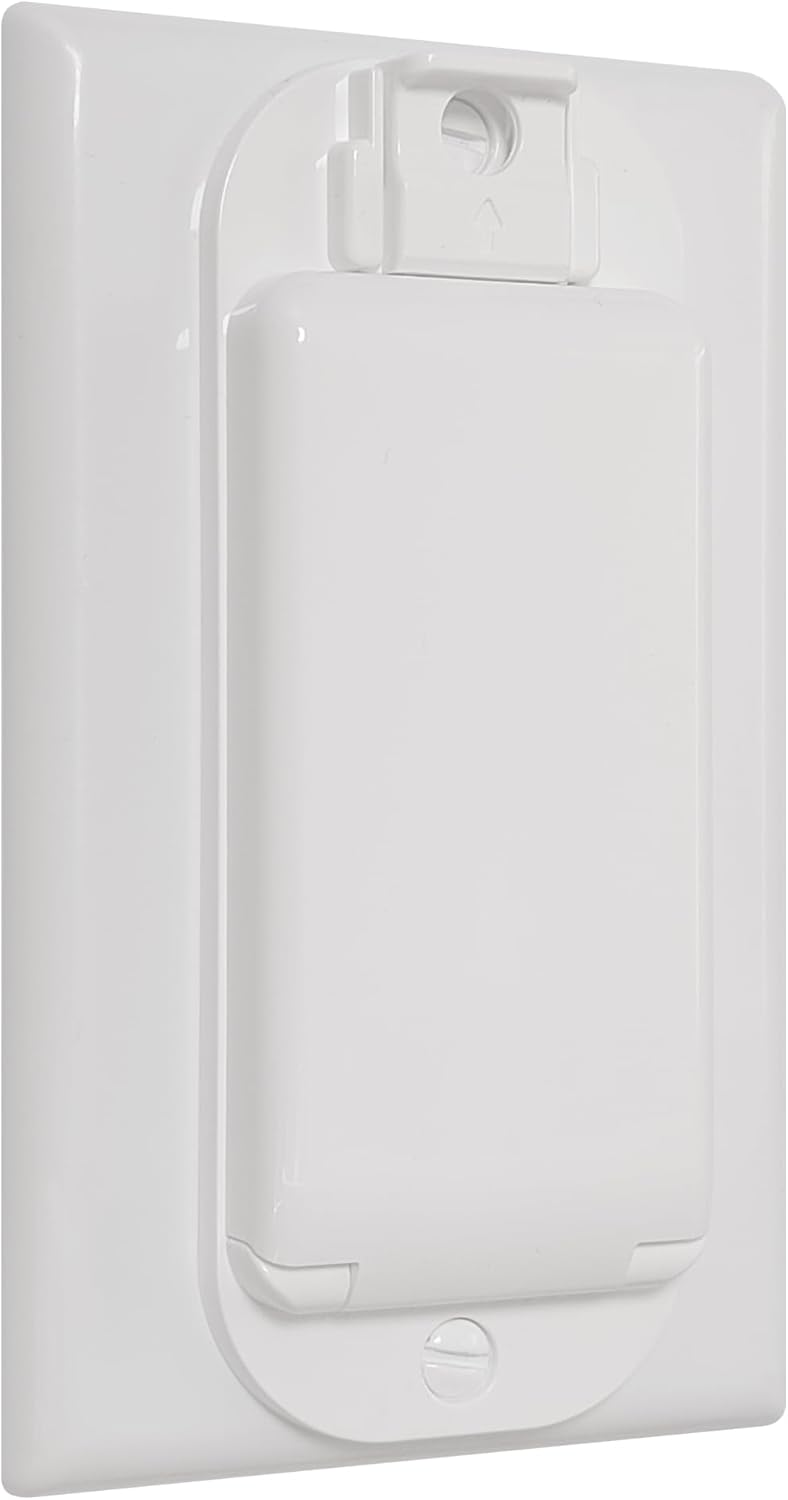 LRANFOW 4 Light Switch Guard Cover, Baby Proof Wall Switch Cover Guard for Rocker Light Switch Protects Your Lights or Circuits from Being Accidentally Turned On or Off - Image 3